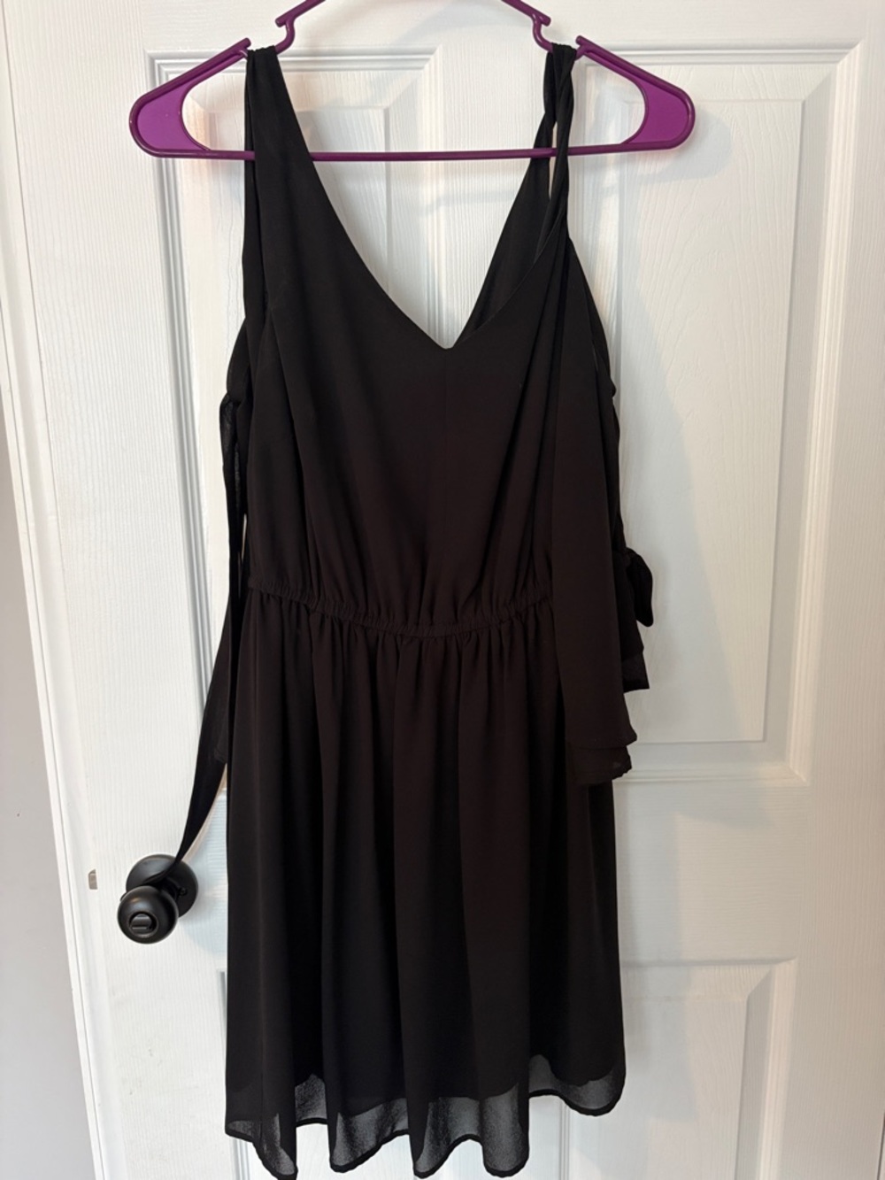 Tie shoulder dress
